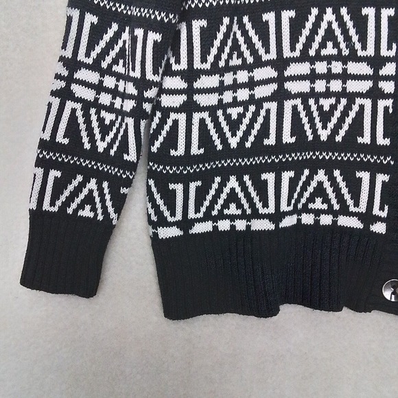 Forever 21 Heavy Knit Cardigan Sweater Size S Gray White Winter‎ Cotton Blend - Picture 6 of 10